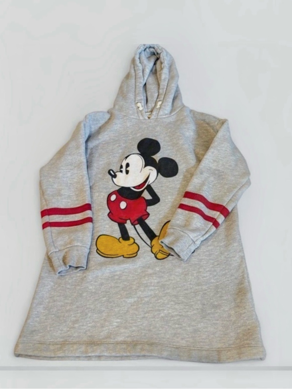 Zara Kids Disney 90th Anniversary Mickey Mouse Hoodie Gray Size 13/14